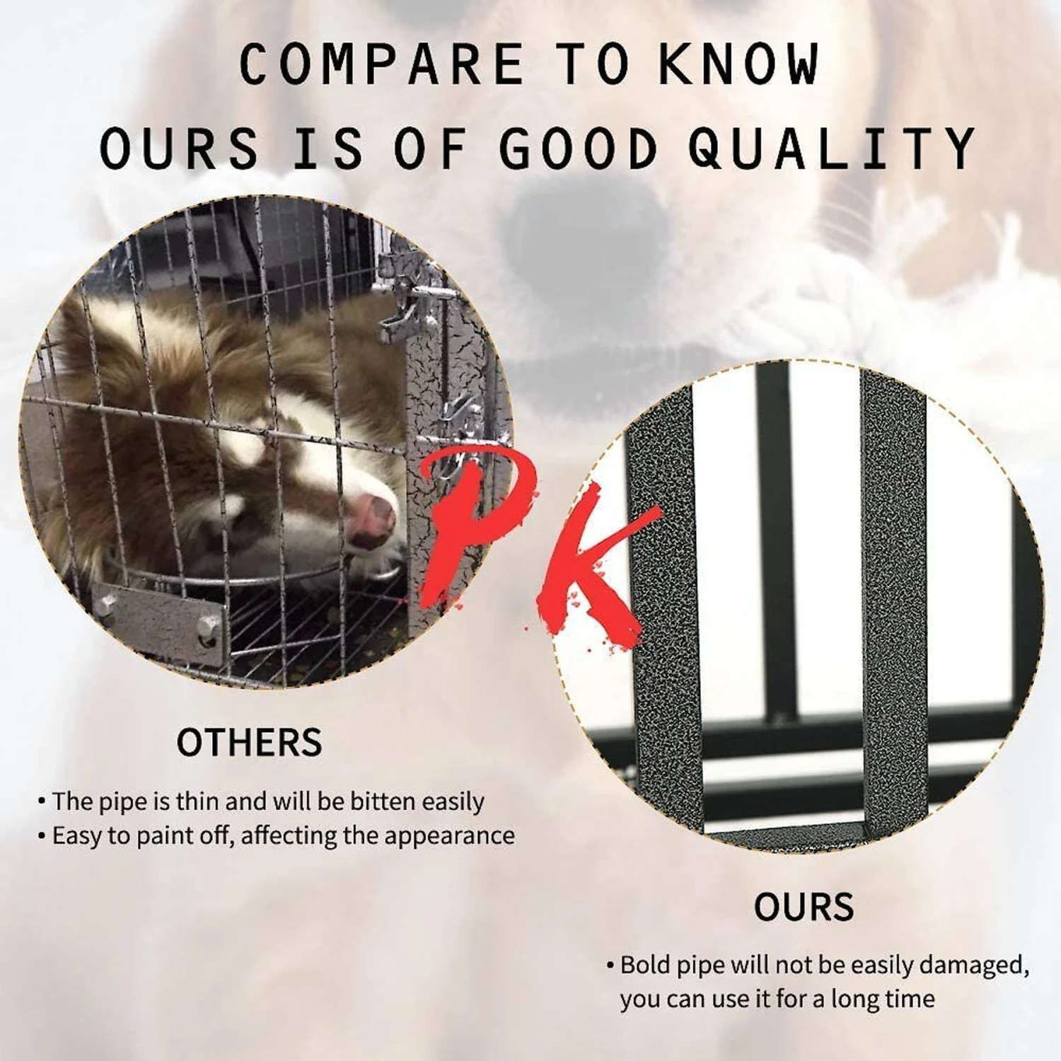 SMONTER Heavy Duty Dog Crate & Playpen 5 SMONTER Heavy Duty Dog Crate & Playpen - Image 5