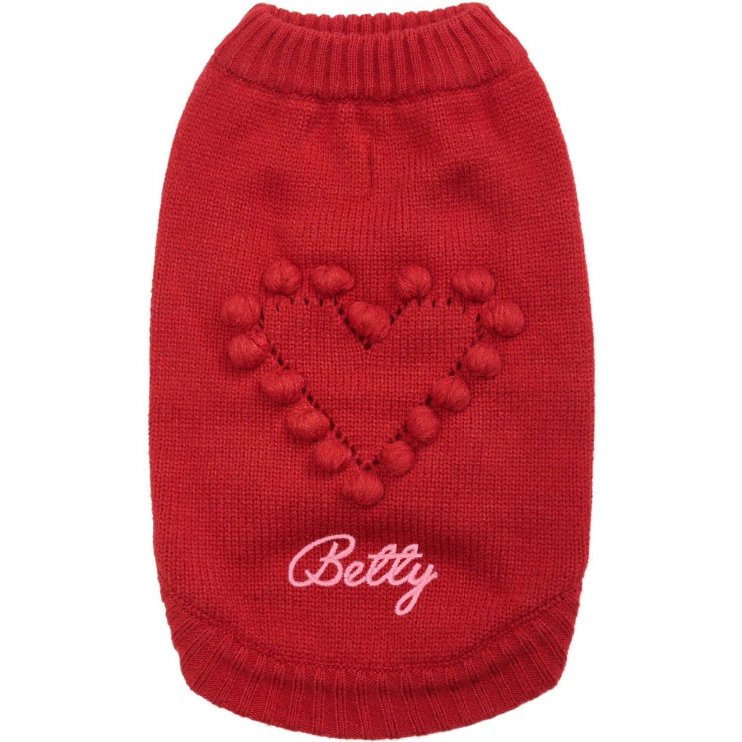 Blueberry Pet For Love Of Pets Heart Designer Personalized Dog Sweater 1 Blueberry Pet For Love Of Pets Heart Designer Personalized Dog Sweater