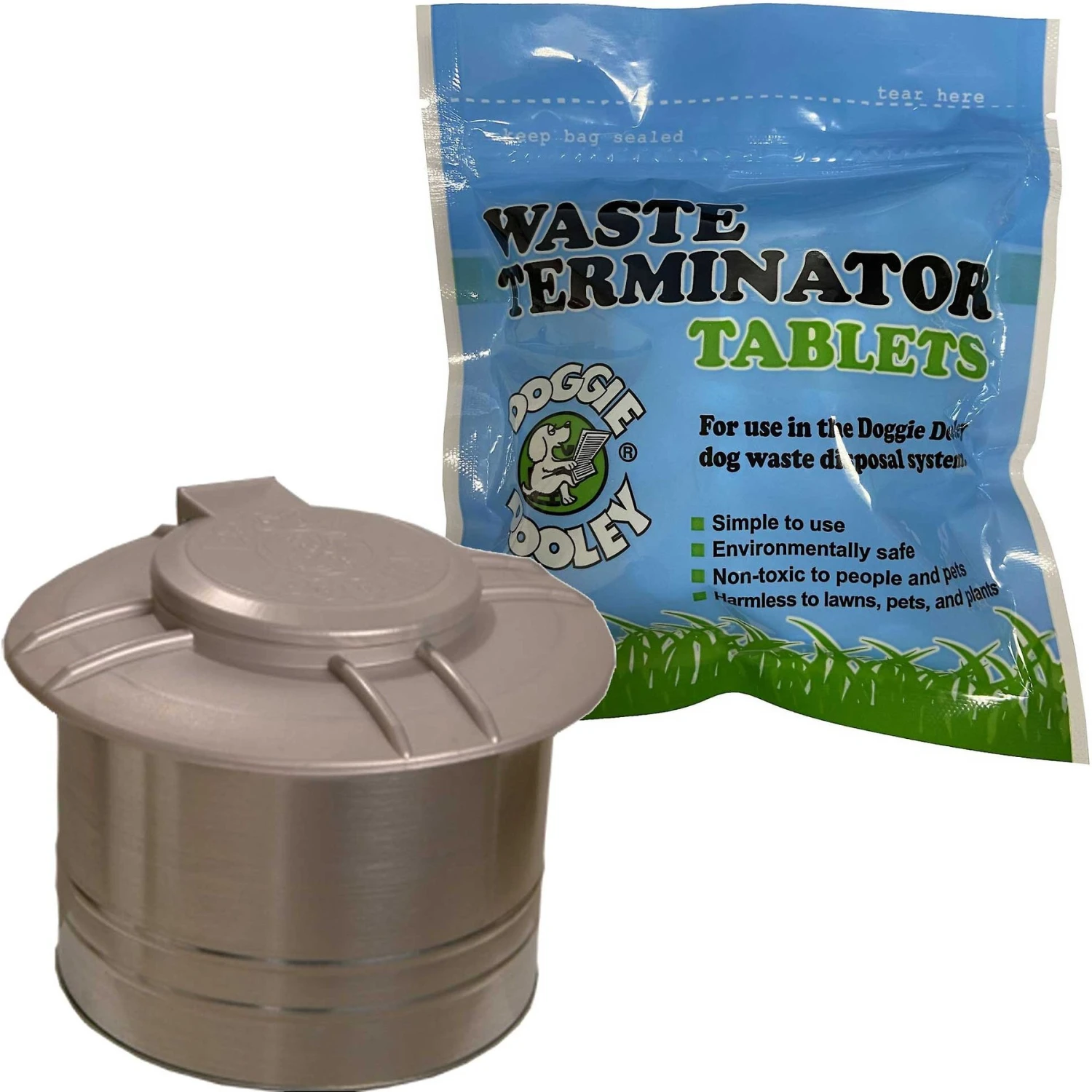 Doggie Dooley Septic Style Dog Waste Disposal System & Doggie Dooley Waste Terminator Tablets 1 Doggie Dooley Septic Style Dog Waste Disposal System & Doggie Dooley Waste Terminator Tablets