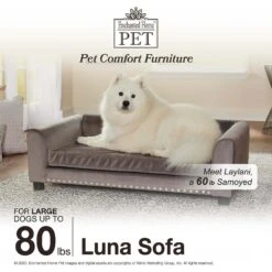Enchanted Home Pet Luna Sofa Cat & Dog Bed With Removable Cover -Pup Haven Sales Store 305365 PT4. AC SS1800 V1623249827