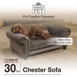 Enchanted Home Pet Chester Sofa Cat & Dog Bed -Pup Haven Sales Store 305371 PT4. AC SS1800 V1623288756