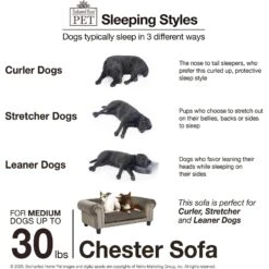 Enchanted Home Pet Chester Sofa Cat & Dog Bed -Pup Haven Sales Store 305371 PT5. AC SS1800 V1623287562