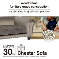 Enchanted Home Pet Chester Sofa Cat & Dog Bed -Pup Haven Sales Store 305371 PT8. AC SS1800 V1623287557