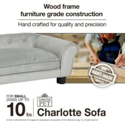 Enchanted Home Pet Charlotte Sofa Cat & Dog Bed With Removable Cover -Pup Haven Sales Store 305374 PT8. AC SS1800 V1623244369