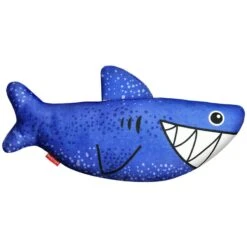 Red Dingo DURABLES Steve The Shark Squeaky Soft Dog Toy
