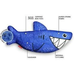 Red Dingo DURABLES Steve The Shark Squeaky Soft Dog Toy 9 Red Dingo DURABLES Steve The Shark Squeaky Soft Dog Toy -Pup Haven Sales Store 308923 PT3. AC SS1800 V1685989759