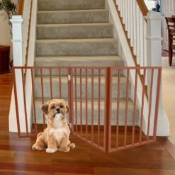 Pet Adobe 3-Panel Freestanding Folding Dog & Cat Gate