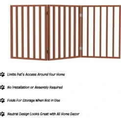 Pet Adobe 3-Panel Freestanding Folding Dog & Cat Gate 10 Pet Adobe 3-Panel Freestanding Folding Dog & Cat Gate -Pup Haven Sales Store 314950 PT2. AC SS1800 V1626396091