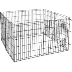 Pet Adobe 8-Panel Folding Metal Dog & Cat Playpen -Pup Haven Sales Store 315023 PT5. AC SS1800 V1626390088