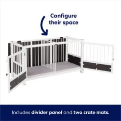 Frisco "Roma" Dog Crate Credenza & Mat -Pup Haven Sales Store 315189 PT4. AC SS1800 V1636564342