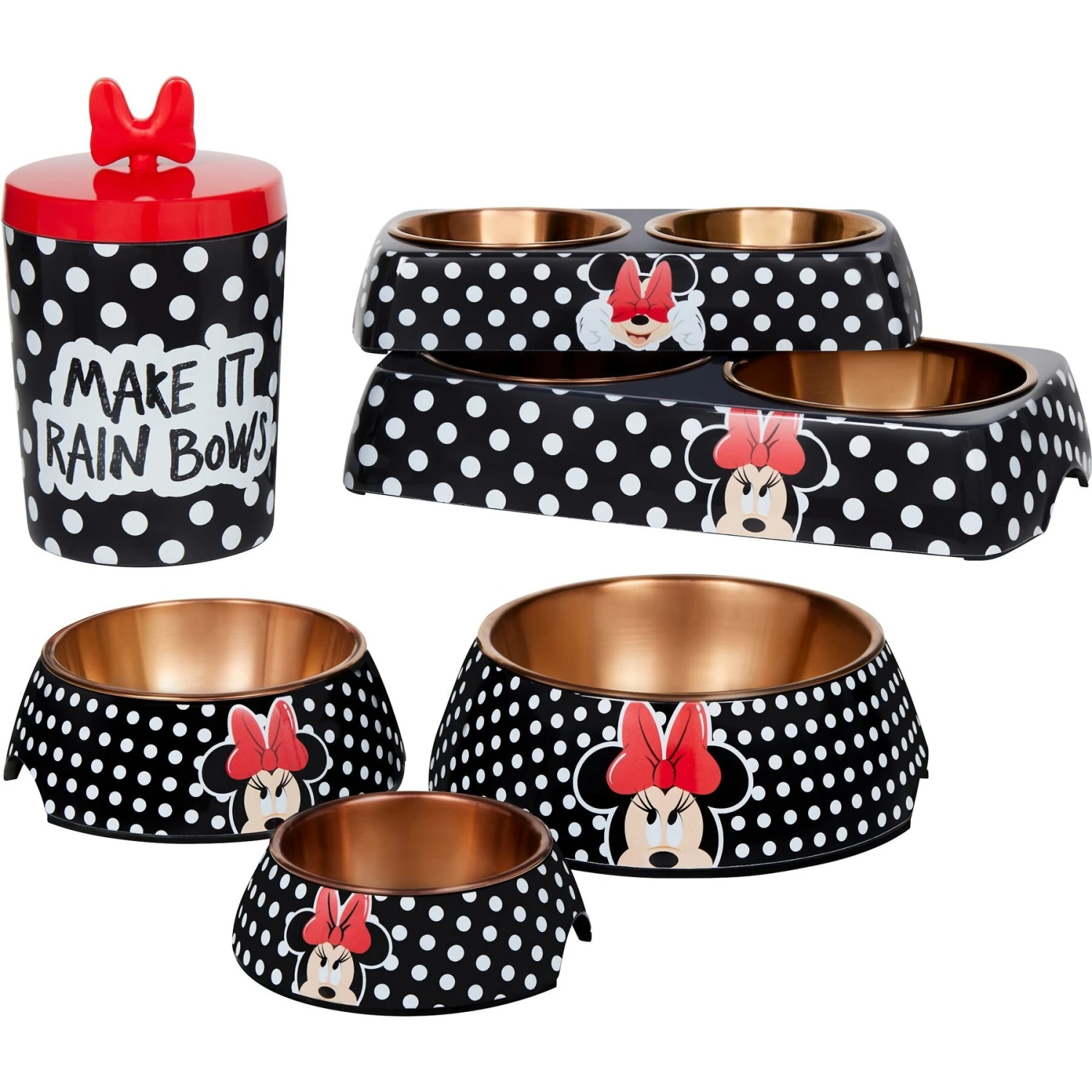 Disney Minnie Mouse Peek-A-Boo Melamine Dog & Cat Treat Jar 6 Disney Minnie Mouse Peek-A-Boo Melamine Dog & Cat Treat Jar - Image 6