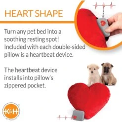 K&H Pet Products Mother's Heartbeat Puppy Heart Pillow -Pup Haven Sales Store 316725 PT2. AC SS1800 V1637624275