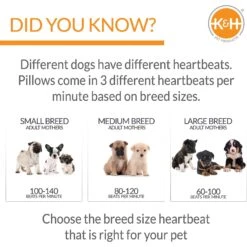 K&H Pet Products Mother's Heartbeat Puppy Heart Pillow -Pup Haven Sales Store 316725 PT3. AC SS1800 V1637623058