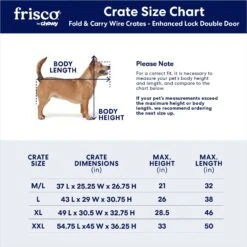 Frisco XX-Large Heavy Duty Enhanced Lock Double Door Wire Dog Crate, Fold & Carry Wire Dog Crate & Mat Kit, 54" 8 Frisco XX-Large Heavy Duty Enhanced Lock Double Door Wire Dog Crate, Fold & Carry Wire Dog Crate & Mat Kit, 54" -Pup Haven Sales Store 318116 PT2. AC SS1800 V1634322381