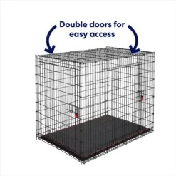Frisco XX-Large Heavy Duty Enhanced Lock Double Door Wire Dog Crate, Fold & Carry Wire Dog Crate & Mat Kit, 54" 9 Frisco XX-Large Heavy Duty Enhanced Lock Double Door Wire Dog Crate, Fold & Carry Wire Dog Crate & Mat Kit, 54" -Pup Haven Sales Store 318116 PT3. AC SS1800 V1634154738
