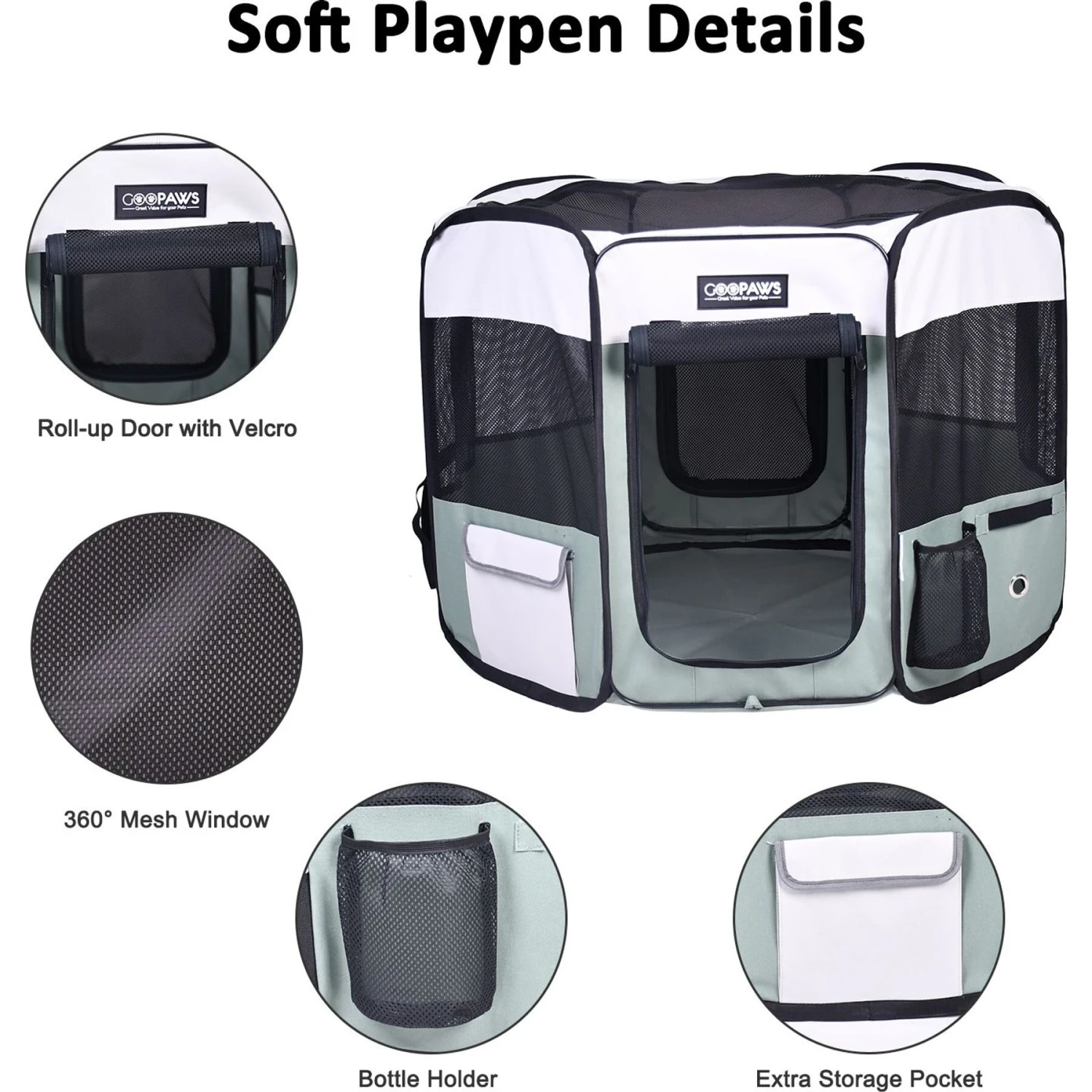 Jespet Soft-Sided Dog & Cat Playpen 2 Jespet Soft-Sided Dog & Cat Playpen - Image 2