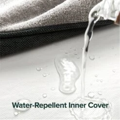 Zinus UltraPlush Green Tea Dog Bed, Grey, 5-in -Pup Haven Sales Store 327439 PT3. AC SS1800 V1631617269