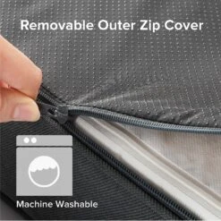 Zinus UltraPlush Green Tea Dog Bed, Grey, 5-in -Pup Haven Sales Store 327439 PT4. AC SS1800 V1631592685