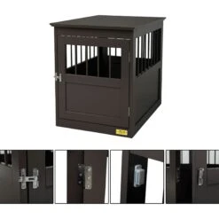 Coziwow By Jaxpety Single Door Furniture Style Wooden Dog Crate & End Table, Brown 13 Coziwow By Jaxpety Single Door Furniture Style Wooden Dog Crate & End Table, Brown -Pup Haven Sales Store 330960 PT4. AC SS1800 V1669919784
