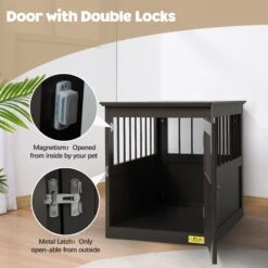 Coziwow By Jaxpety Single Door Furniture Style Wooden Dog Crate & End Table, Brown 15 Coziwow By Jaxpety Single Door Furniture Style Wooden Dog Crate & End Table, Brown -Pup Haven Sales Store 330960 PT6. AC SS1800 V1669919781