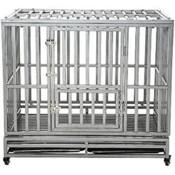 SMONTER Heavy Duty I Shape Dog Crate, Silver -Pup Haven Sales Store 331300 PT2. AC SS1800 V1634077285