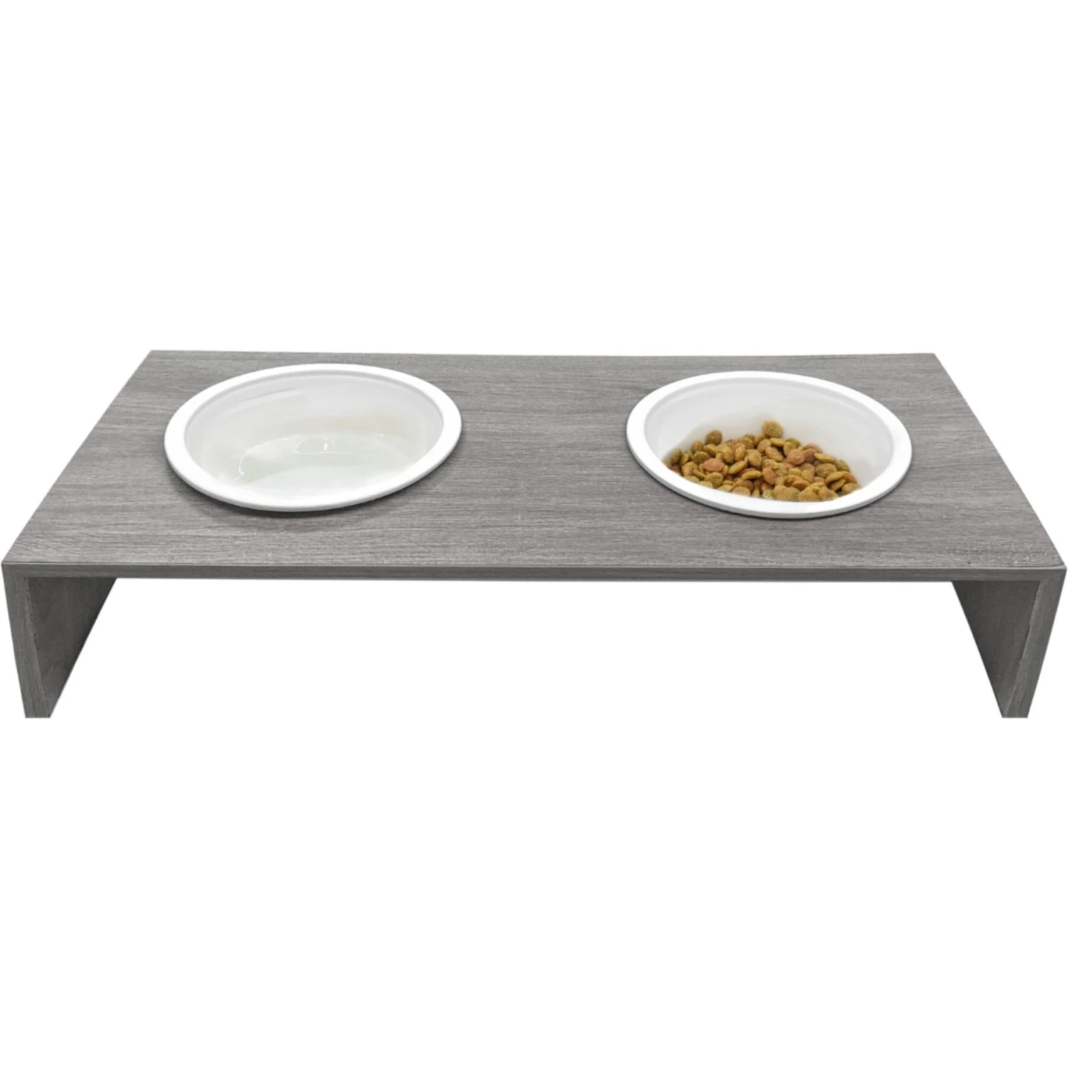 Cosmo Furbabies Double Dog & Cat Diner, Gray 2 Cosmo Furbabies Double Dog & Cat Diner, Gray - Image 2