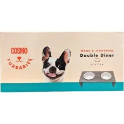 Cosmo Furbabies Double Dog & Cat Diner, Gray 8 Cosmo Furbabies Double Dog & Cat Diner, Gray -Pup Haven Sales Store 341993 PT2. AC SS1800 V1636063897