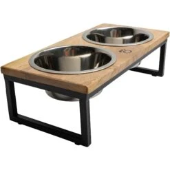 GF Pet Wood & Metal Cat & Dog Feeder -Pup Haven Sales Store 342100 PT2. AC SS1800 V1635294427