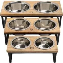 GF Pet Wood & Metal Cat & Dog Feeder -Pup Haven Sales Store 342100 PT3. AC SS1800 V1635290541