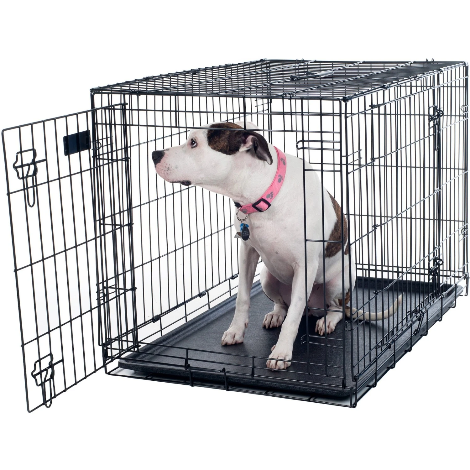 Pet Adobe 2-Door Medium Foldable Dog Crate 1 Pet Adobe 2-Door Medium Foldable Dog Crate