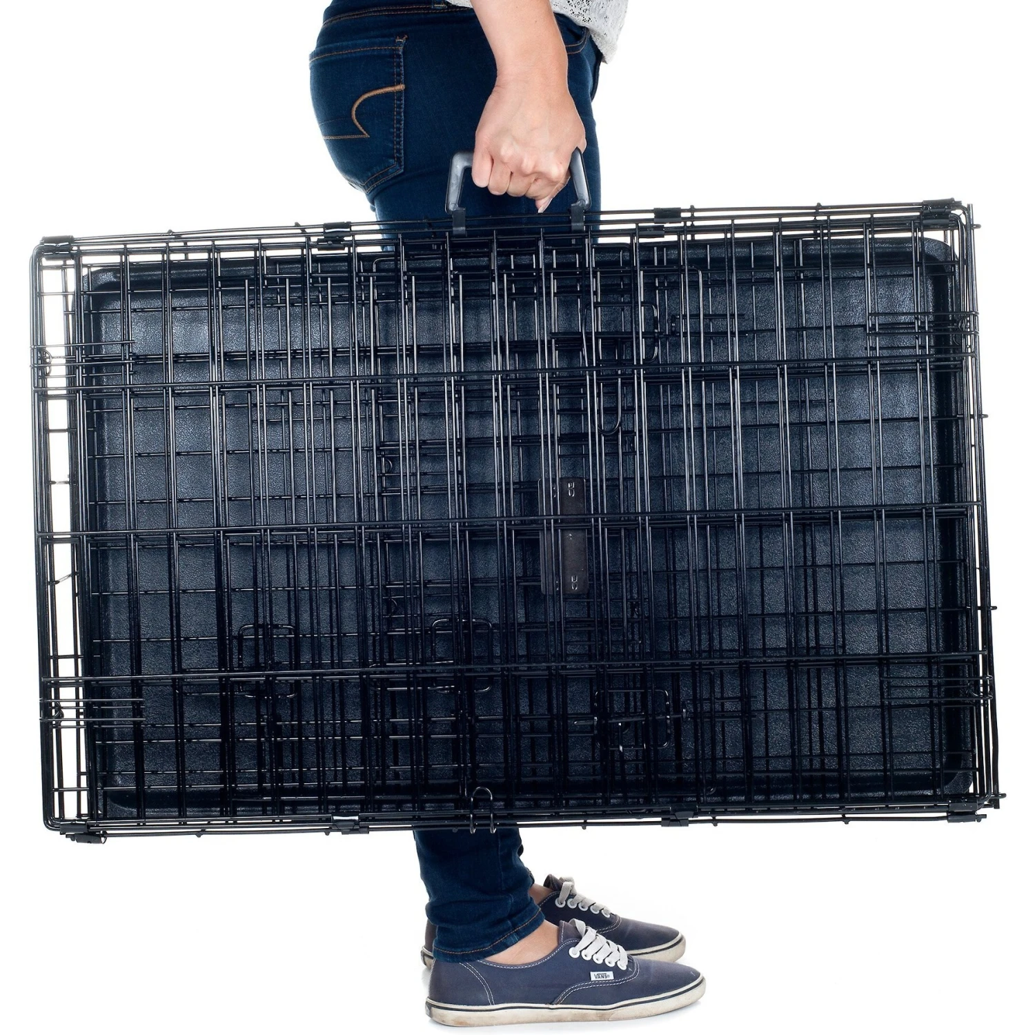 Pet Adobe 2-Door Medium Foldable Dog Crate 5 Pet Adobe 2-Door Medium Foldable Dog Crate - Image 5