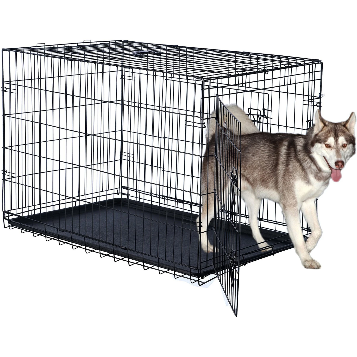 Pet Adobe Portable Folding Wire Dog Crate 4 Pet Adobe Portable Folding Wire Dog Crate - Image 4