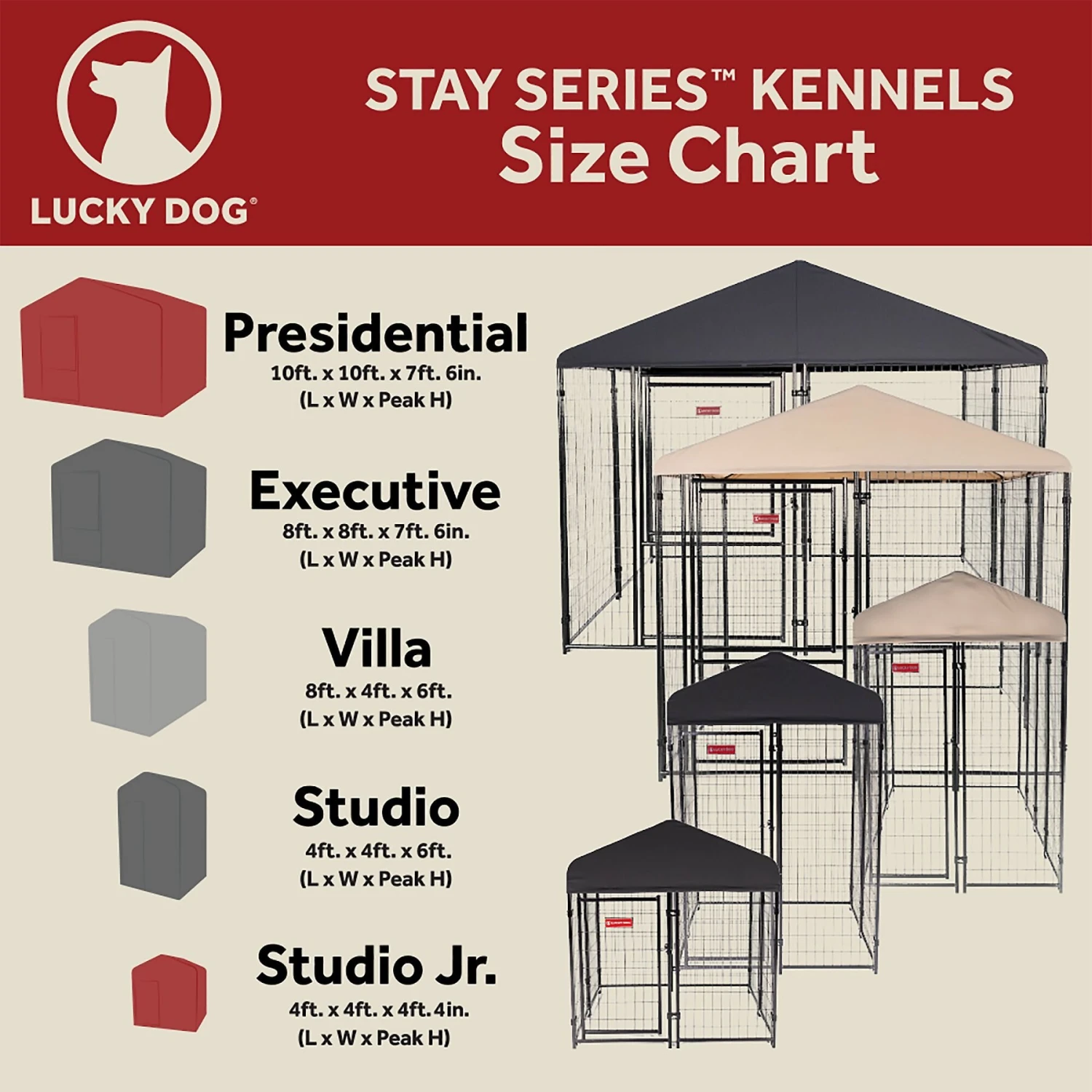 Lucky Dog STAY Series Studio Jr. Dog Kennel 7 Lucky Dog STAY Series Studio Jr. Dog Kennel - Image 7