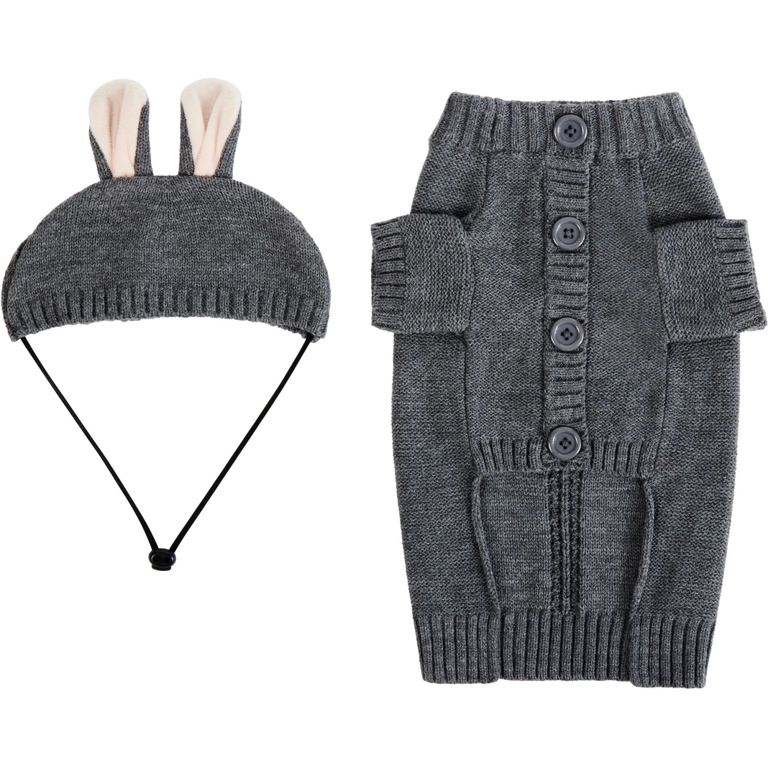 Frisco Bunny Hooded Dog & Cat Sweater 5 Frisco Bunny Hooded Dog & Cat Sweater - Image 5