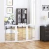 Spirich Freestanding Foldable Wire Dog Gate