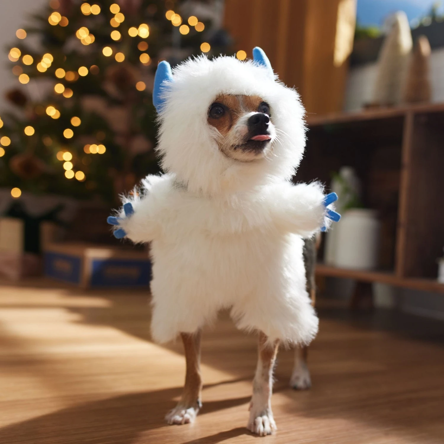 Frisco Front Walking Abominable Snowman Dog & Cat Costume 7 Frisco Front Walking Abominable Snowman Dog & Cat Costume - Image 7