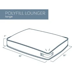 Bark And Slumber Rectangular Lounger Pillow Dog Bed With Removable Cover -Pup Haven Sales Store 361297 PT4. AC SS1800 V1665438015