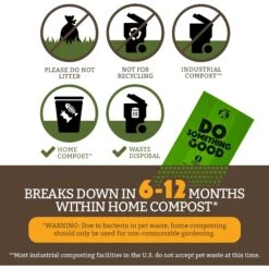 Doggy Do Good Certified Home Compostable Premium Dog & Cat Waste Bags + Dispenser, 60 Count -Pup Haven Sales Store 361421 PT5. AC SS1800 V1703697437