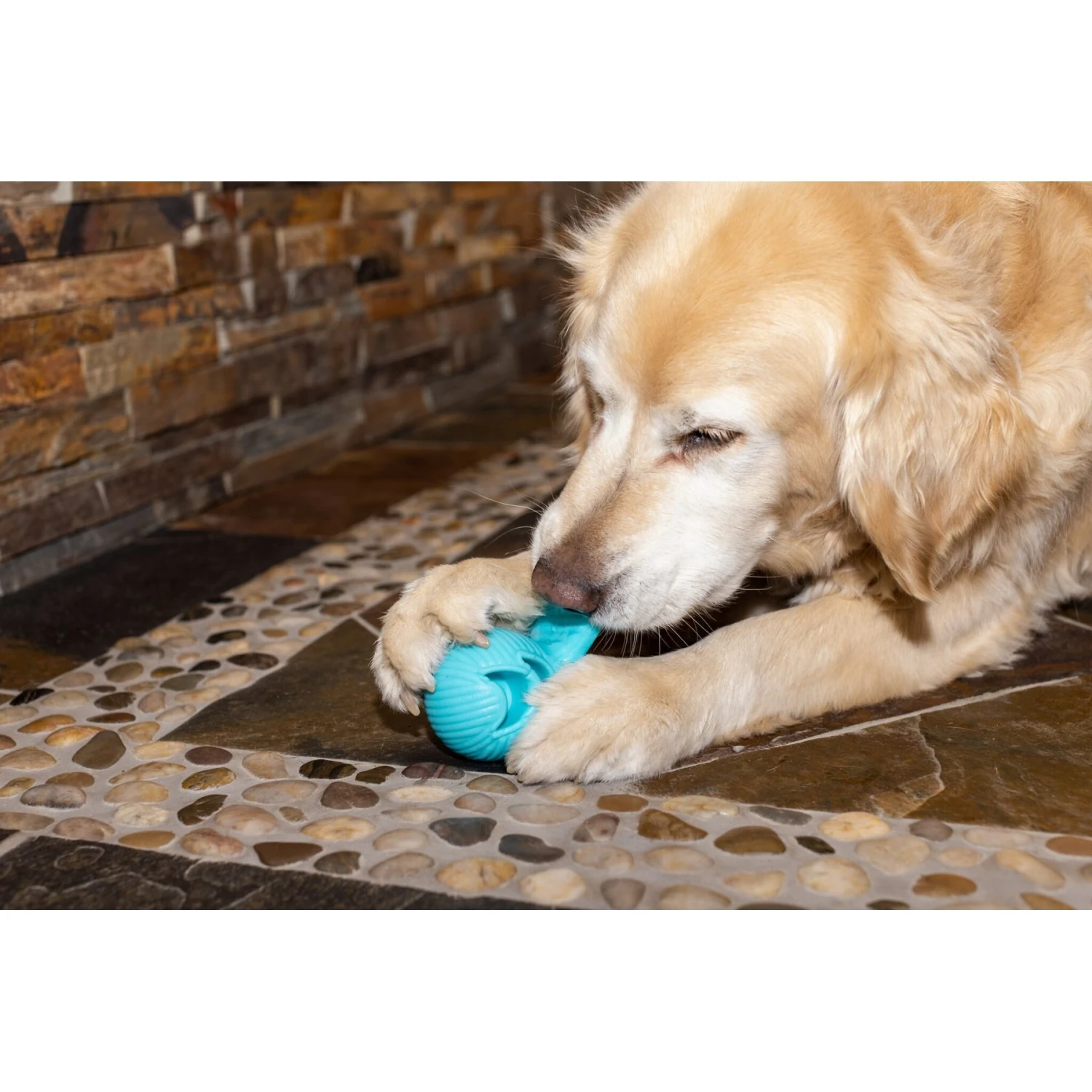Hugglehounds Okko Tuffut-Flex Ball Dog Toy, Blue 8 Hugglehounds Okko Tuffut-Flex Ball Dog Toy, Blue - Image 8