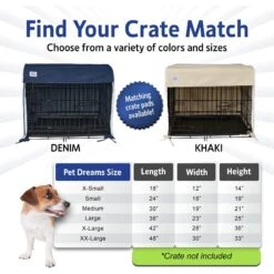 Pet Dreams Double Door Dog Crate Cover -Pup Haven Sales Store 362682 PT5. AC SS1800 V1684885633