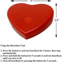 Pet Fit For Life Calming Dog Heartbeat Unit, Red, Small -Pup Haven Sales Store 363335 PT2. AC SS1800 V1642775793