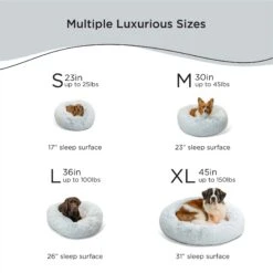 Best Friends By Sheri The Original Calming Shag Fur Donut Cuddler Cat & Dog Bed -Pup Haven Sales Store 363822 PT3. AC SS1800 V1689792026