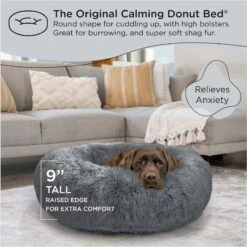 Best Friends By Sheri The Original Calming Shag Fur Donut Cuddler Cat & Dog Bed -Pup Haven Sales Store 363822 PT4. AC SS1800 V1689792631
