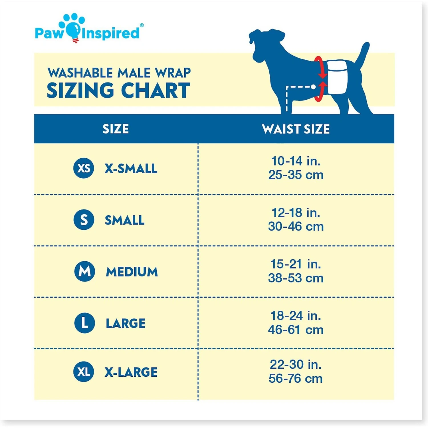 Paw Inspired Belly Band Male Washable Wrap Dog Diaper 2 Paw Inspired Belly Band Male Washable Wrap Dog Diaper - Image 2