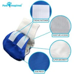 Paw Inspired Belly Band Male Washable Wrap Dog Diaper 12 Paw Inspired Belly Band Male Washable Wrap Dog Diaper -Pup Haven Sales Store 364119 PT5. AC SS1800 V1643818589