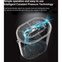 Pawshelf Vacuum Dog & Cat Food Storage Container, White, Medium 11 Pawshelf Vacuum Dog & Cat Food Storage Container, White, Medium -Pup Haven Sales Store 364533 PT2. AC SS1800 V1646694998