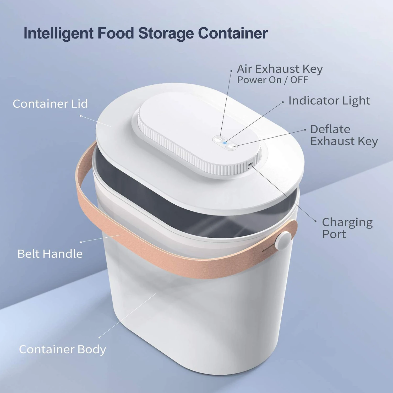 Pawshelf Vacuum Dog & Cat Food Storage Container, White, Medium 7 Pawshelf Vacuum Dog & Cat Food Storage Container, White, Medium - Image 7