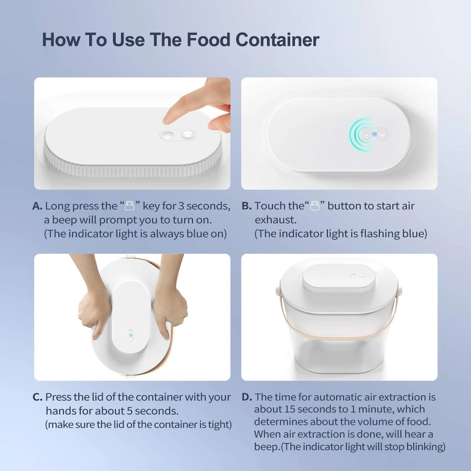 Pawshelf Vacuum Dog & Cat Food Storage Container, White, Medium 8 Pawshelf Vacuum Dog & Cat Food Storage Container, White, Medium - Image 8