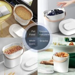 Pawshelf Vacuum Dog & Cat Food Storage Container, White, Medium 17 Pawshelf Vacuum Dog & Cat Food Storage Container, White, Medium -Pup Haven Sales Store 364533 PT8. AC SS1800 V1646693529