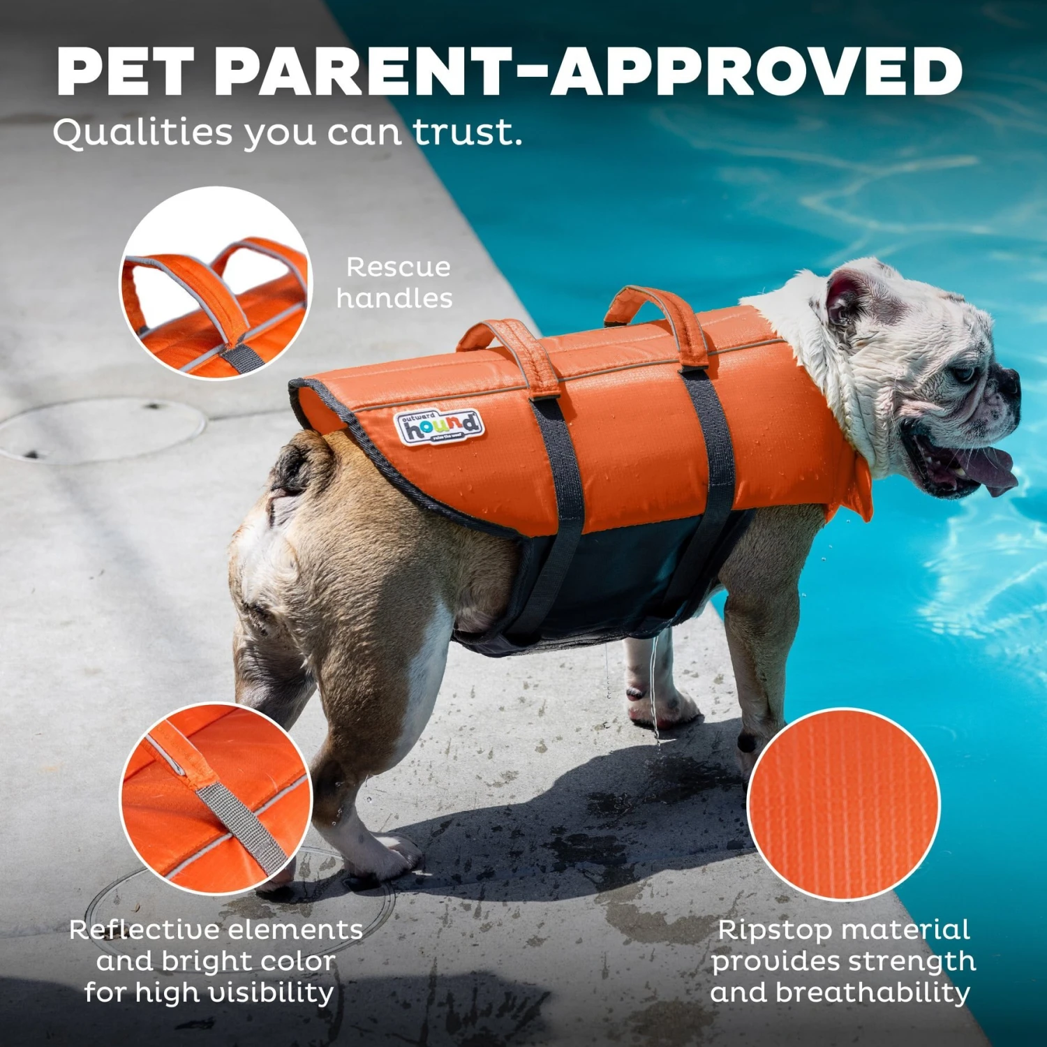 Outward Hound Granby Splash Dog Life Jacket 5 Outward Hound Granby Splash Dog Life Jacket - Image 5